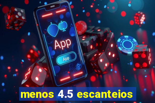 menos 4.5 escanteios